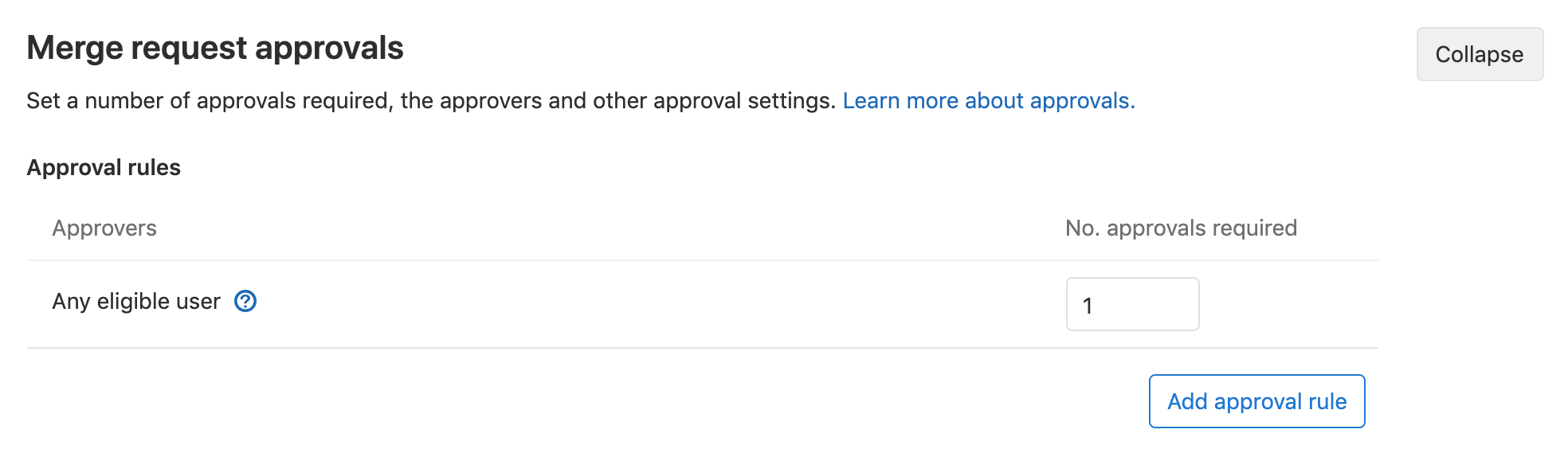Merge request approvals · Merge requests · Project · User · Help · GitLab